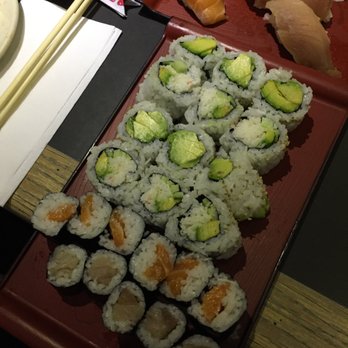 Happy Sushi - california, salmon and tuna roll - Japanese Near Me - Vancouver, British Columbia Happy Sushi - california, salmon and tuna roll - Japanese Near Me - Vancouver, British Columbia