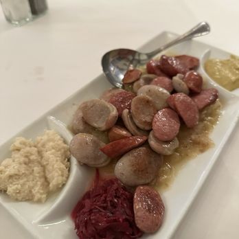 Edelweiss Restaurant - Sausage Sampler - German Near Me - Norridge, Illinois Edelweiss Restaurant - Sausage Sampler - German Near Me - Norridge, Illinois
