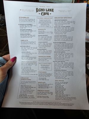 Menu photo 2 Echo Lake Cafe Bigfork, MT