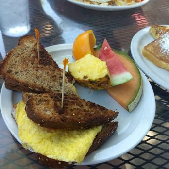 Hannah And Nate's - Breakfast sandwich with side of fresh fruit! - Cafes Near Me - Corrales, New Mexico Hannah And Nate's - Breakfast sandwich with side of fresh fruit! - Cafes Near Me - Corrales, New Mexico