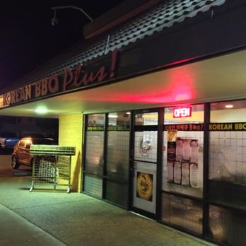 Korean BBQ Plus - Outside (night) - Korean Near Me - Concord, California