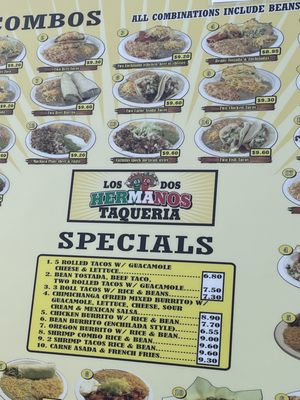 Menu photo 8 Dos Hermanos Taqueria Eugene, OR
