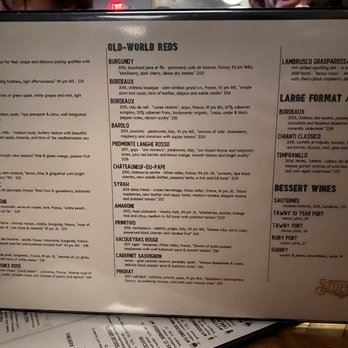 Sidecar - Menu - Modern European Near Me - Roanoke, Virginia