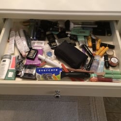 A Helping Hand - Before drawer is organized.