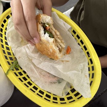 Cali Sandwich & Pho - Shredded chicken banh mi - Sandwiches Near Me - Houston, Texas