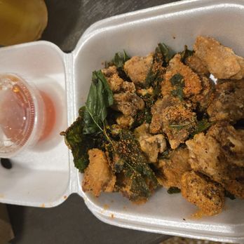 Spring Rolling - Popcorn chicken with spicy Cajun seasoning - Salad Near Me - Magnolia, Texas
