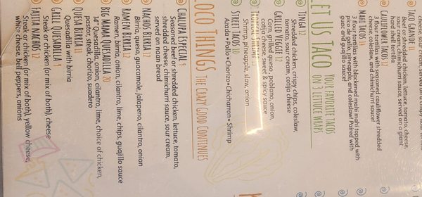 Menu photo 4 Loco Taco Tupelo, MS Menu photo 4 Loco Taco Tupelo, MS