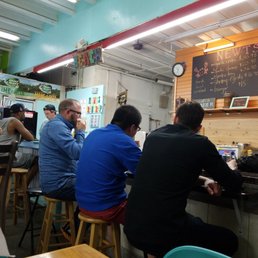 In the back of a bodega. Limited seating. In the back of a bodega. Limited seating.