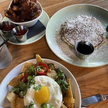 The Cut - Breakfast smashed potatoes. Plain pancakes. Chilaquiles with no crema or queso fresco. - Cocktail Bars Near Me - Rancho Cucamonga, California The Cut - Breakfast smashed potatoes. Plain pancakes. Chilaquiles with no crema or queso fresco. - Cocktail Bars Near Me - Rancho Cucamonga, California