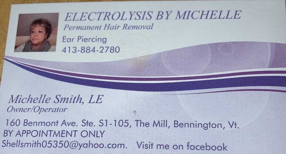 ELECTROLYSIS BY MICHELLE Updated September 2024 Request an