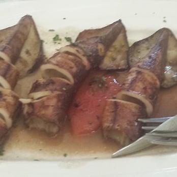 Maria's Mediterranean - Grilled calamari in a wonderful vinegar sauce. - Seafood Near Me - Bayside, New York