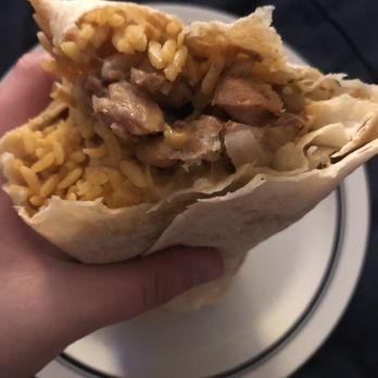 Taco Express Mexican Grill - Burrito with Mexican Rice, Pinto Beans, Grilled Chicken, Fajita Veggies, Monte Jack Cheese(White) - Mexican Near Me - Queens, New York