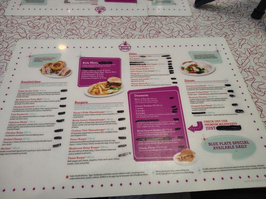 Menu photo 1 Penny's Diner Santa Teresa, NM
