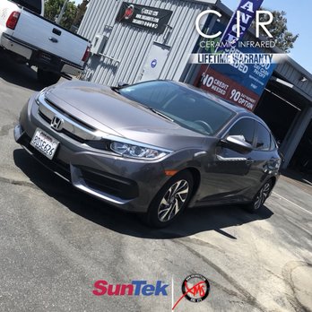 XMS and UTV - suntekfilms cir heat rejection 
Beautiful honda civic getting that Ceramic tint all around , get your protection today !!! - Car Window Tinting Near Me - El Monte, California
