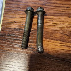 BMS Motorsports - Asked for a bolt to replace one on right . Recieved to short. I've recieved different ones all wrong .