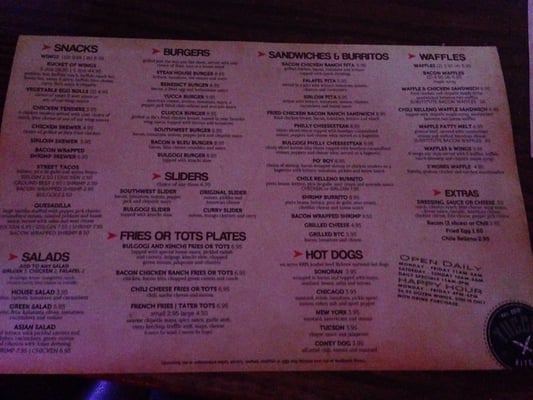 Menu photo 7 Yucca Tap Room Tempe, AZ