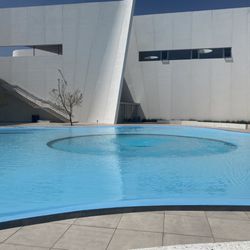 Museo Internacional Barroco - Courtyard - there's a door near the gift shop you use to talk out to this.