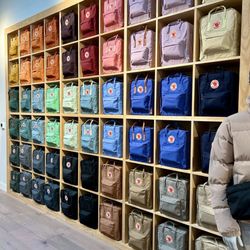 Fjallraven - Wall of Kånken backpacks