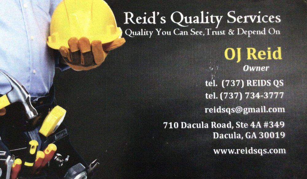 REID’S QUALITY SERVICES Updated June 2024 710 Dacula Rd, Dacula