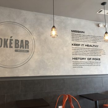 Poke Bar - History on their wall. - Poke Near Me - Duluth, Georgia