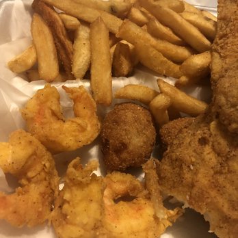 Cajun Seafood & Wings - 2 pc. Catfish & 5 pc. Jumbo Shrimp with seasoned fries and hush puppies. - Cajun/Creole Near Me - Virginia Beach, Virginia Cajun Seafood & Wings - 2 pc. Catfish & 5 pc. Jumbo Shrimp with seasoned fries and hush puppies. - Cajun/Creole Near Me - Virginia Beach, Virginia