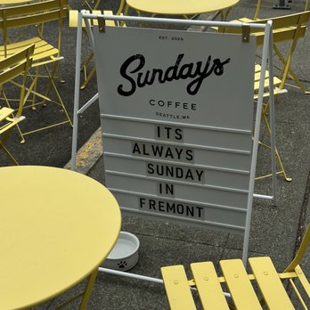 Sundays Coffee - Patio - Coffee & Tea Near Me - Seattle, Washington