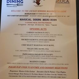 Magical Menu