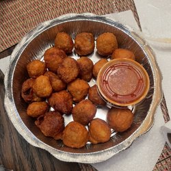 2 orders of fried mushrooms - $6.99 each - $14 total for what's pictured