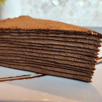 Tomo - Chocolate Mille Crepe (Omakase Course #18) - Japanese Near Me - Atlanta, Georgia Tomo - Chocolate Mille Crepe (Omakase Course #18) - Japanese Near Me - Atlanta, Georgia
