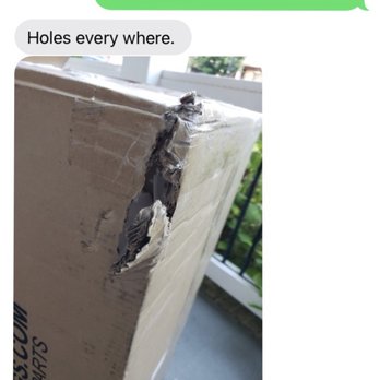 The UPS Store - Some of the damage UPS did to my package. - Printing Services Near Me - Henderson, Nevada