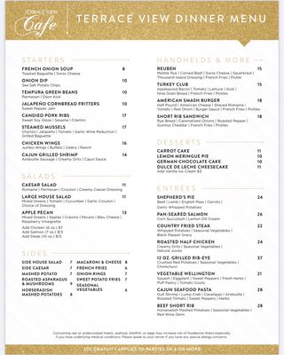 Menu photo 2 Terrace View Café Thackerville, OK Menu photo 2 Terrace View Café Thackerville, OK