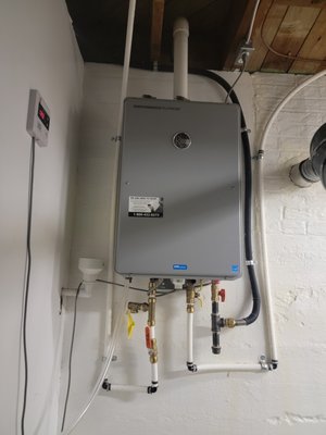 Tankless Water Heater - Some benefits of a tankless water heater are as follows:
Energy Efficiency. While a traditional tank water heater heats water continuously, tankless water heaters heat only as much water as needed, when it is needed.
Lower Utility Bills.
Extended Life Span.
Endless Hot Water.
Save Space.
Less Maintenance.
Call me today for a free consultation! Tankless Water Heater - Some benefits of a tankless water heater are as follows:
Energy Efficiency. While a traditional tank water heater heats water continuously, tankless water heaters heat only as much water as needed, when it is needed.
Lower Utility Bills.
Extended Life Span.
Endless Hot Water.
Save Space.
Less Maintenance.
Call me today for a free consultation!
