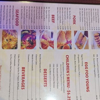 Soaring Dragon - a menu for a restaurant - Chinese Near Me - Kerrville, Texas