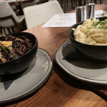 Pacific Standard Prime - Brussel sprouts and mashed potatoes. So delicious! - Steakhouses Near Me - Redondo Beach, California
