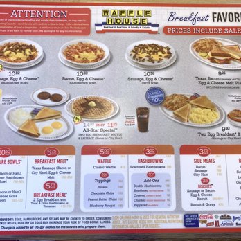 Waffle House - Waffle House.  Breakfast Menu. - Diners Near Me - Albuquerque, New Mexico