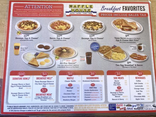 Menu photo 8 Waffle House Albuquerque, NM