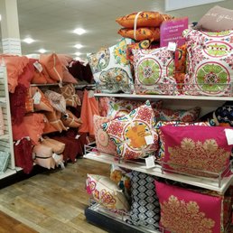 Entire sections of pillows in every color of the rainbow Entire sections of pillows in every color of the rainbow