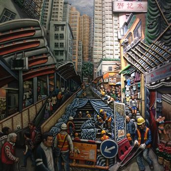 港鐵西營盤站 - 3d artwork - Train Stations Near Me - Hong Kong, HK