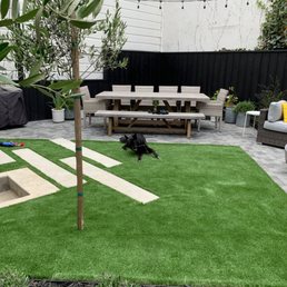 new yard with seating area new yard with seating area