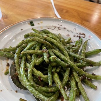 Hu's Cooking - legendary string beans, may have been half eaten already - Chinese Near Me - Houston, Texas Hu's Cooking - legendary string beans, may have been half eaten already - Chinese Near Me - Houston, Texas