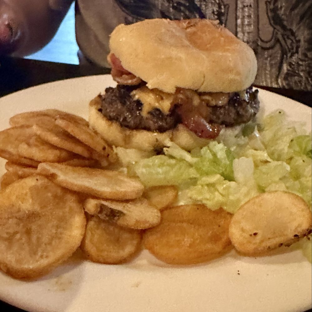 Hamburger and Cut Fries Hamburger and Cut Fries