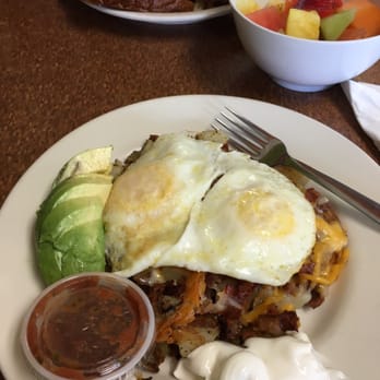 Dimond Cafe - The loaded potatoes with a side of avocado.... Amazing - Burgers Near Me - Oakland, California Dimond Cafe - The loaded potatoes with a side of avocado.... Amazing - Burgers Near Me - Oakland, California