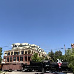 Durango Joes Coffee - Durango & Silverton train right next to the store