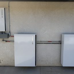 Solar battery's installed.