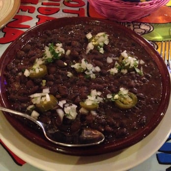 La Mordida - Frijoles de la Olla "veganos" (para que sean 100% vegetarianos hay que pedirlos sin queso). - Mexican Near Me - Madrid, M