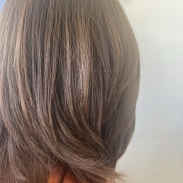 Slight trim while growing out hair Slight trim while growing out hair