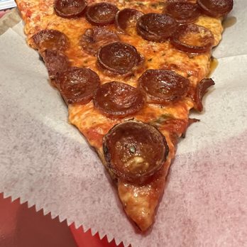 Vito's Slices and Ices - Slice of cheese and pepperoni. No skimping here. - Pizza Near Me - New York, New York Vito's Slices and Ices - Slice of cheese and pepperoni. No skimping here. - Pizza Near Me - New York, New York