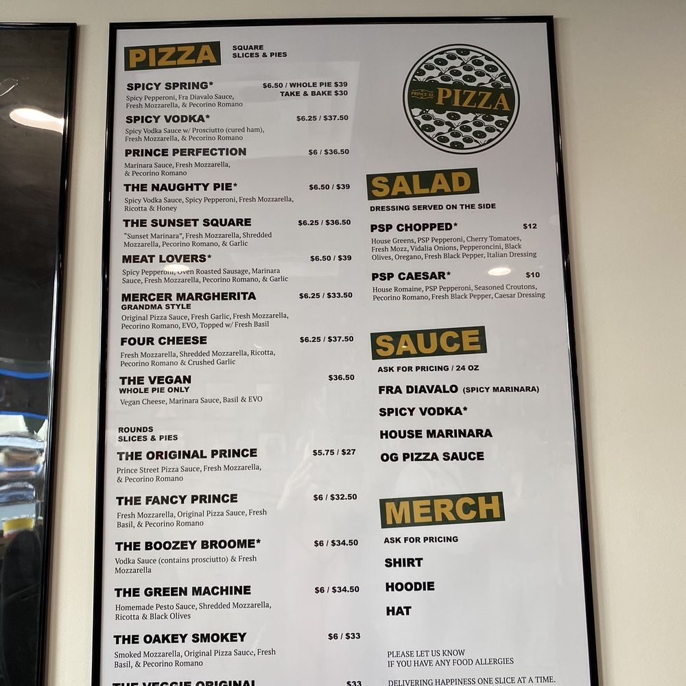 Prince Street Pizza - Menu - Pizza Near Me - San Diego, California