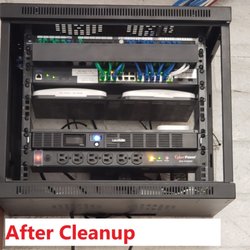 Lazer IT Consultants - After the cleanup of an existing network rack and after upgrades.