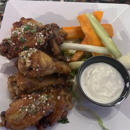 Parmesan garlic wings. So good! Top 5 in my book.